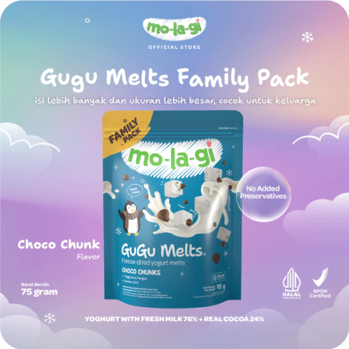 MOLAGI GUGU MELTS CHOCO CHUNK  FAMILY PACK